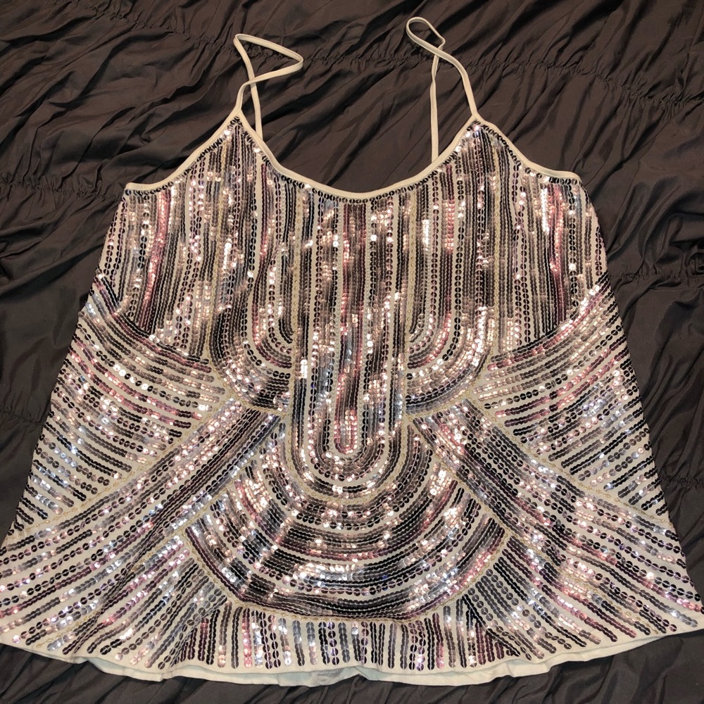 Like New- Express Sequin Tank- L